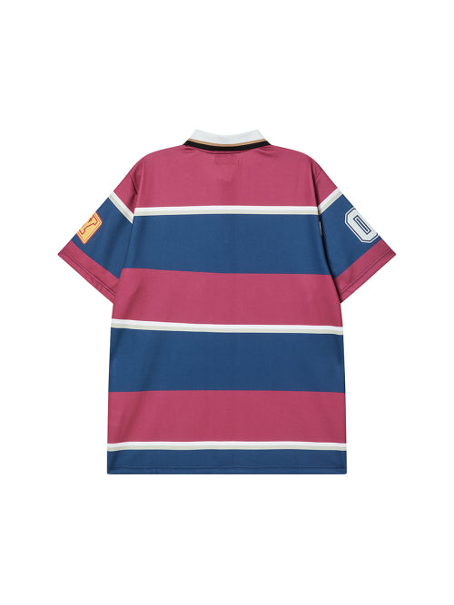 STRIPE POLO SHIRTS NAVY - 2 COLORS