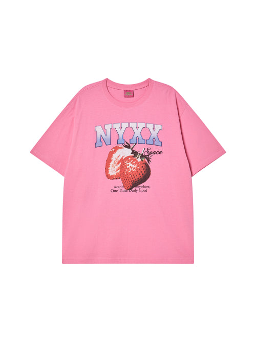 STRAWBERRY SPACE TEE PINK - 3 COLORS