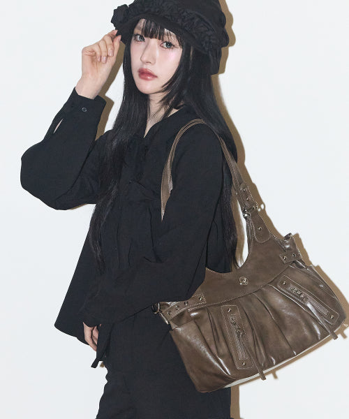 BUCKLE SHOULDER - 5 COLORS BEIGE