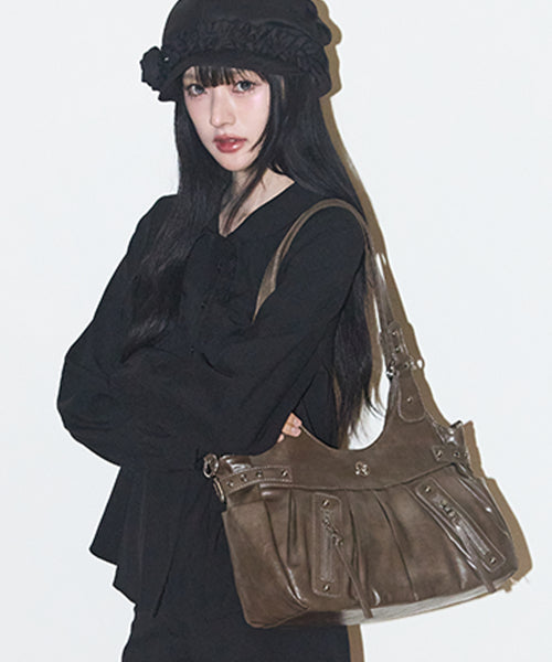 BUCKLE SHOULDER - 5 COLORS BEIGE