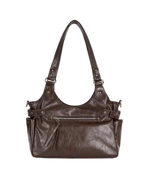 BUCKLE SHOULDER - 5 COLORS BROWN