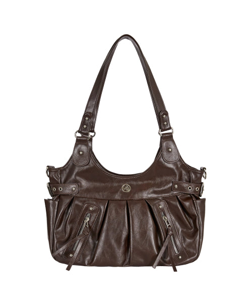 BUCKLE SHOULDER - 5 COLORS BROWN