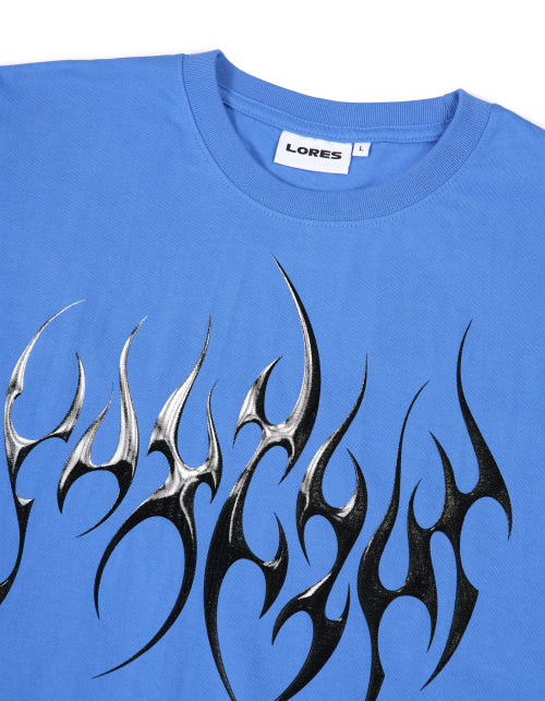 FLAME CHROME S/S TEE BLUE