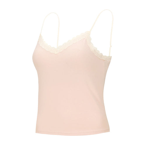 ERGOFIT AIR COTTON V-NECK CAMI TOP - 6 COLORS IVORY