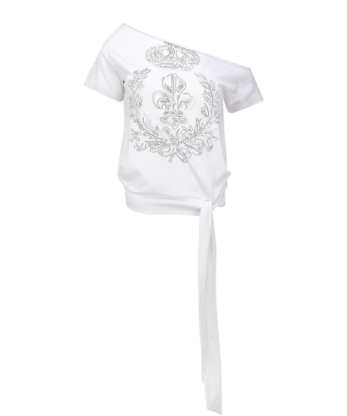 CHATEAU SHITHOLE TIE TEE - 3 COLORS WHITE