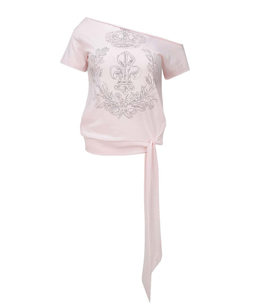CHATEAU SHITHOLE TIE TEE - 3 COLORS PINK
