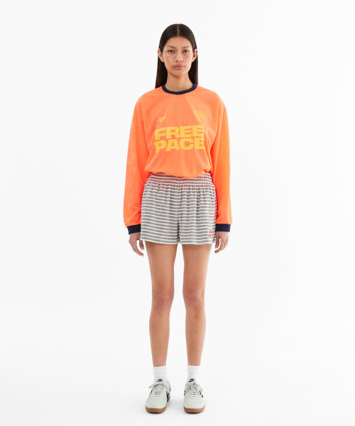 SPORTY MESH ROUND T SHIRT - 5 COLORS ORANGE