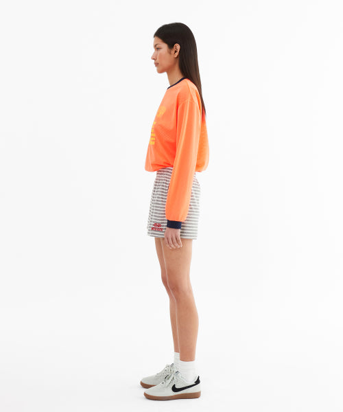 SPORTY MESH ROUND T SHIRT - 5 COLORS ORANGE