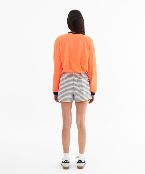 SPORTY MESH ROUND T SHIRT - 5 COLORS ORANGE