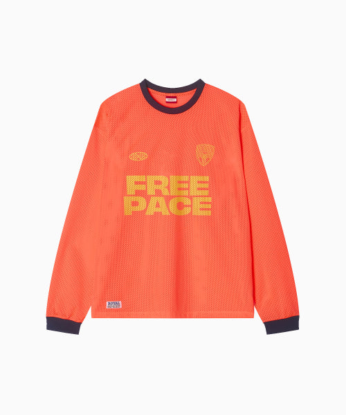SPORTY MESH ROUND T SHIRT - 5 COLORS ORANGE