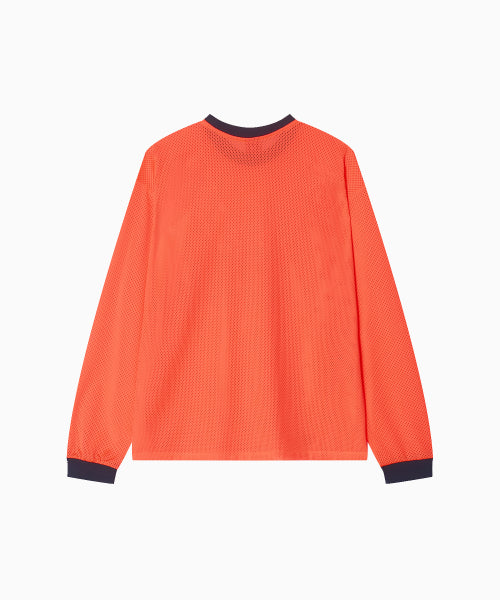 SPORTY MESH ROUND T SHIRT - 5 COLORS ORANGE