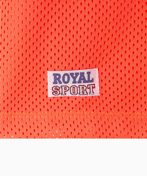 SPORTY MESH ROUND T SHIRT - 5 COLORS ORANGE