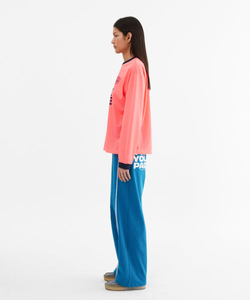 SPORTY MESH ROUND T SHIRT - 5 COLORS PINK