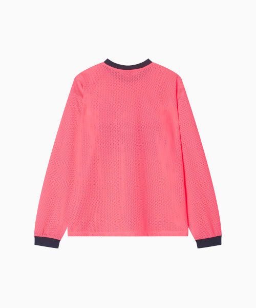 SPORTY MESH ROUND T SHIRT - 5 COLORS PINK