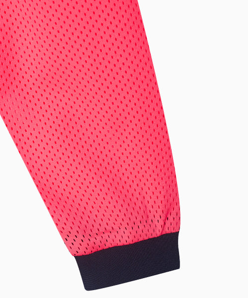 SPORTY MESH ROUND T SHIRT - 5 COLORS PINK