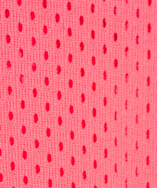 SPORTY MESH ROUND T SHIRT - 5 COLORS PINK