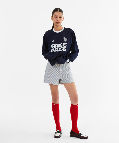 SPORTY MESH ROUND T SHIRT - 5 COLORS NAVY