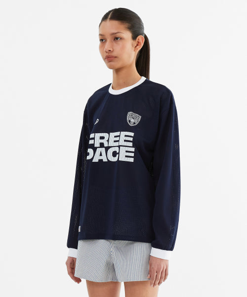SPORTY MESH ROUND T SHIRT - 5 COLORS NAVY