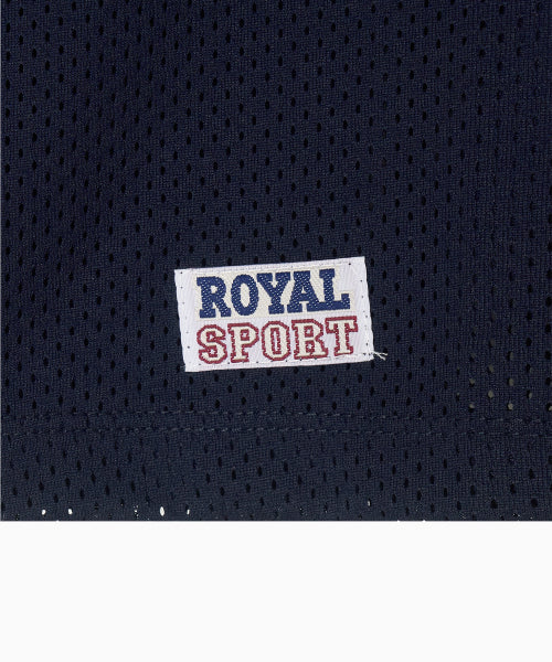 SPORTY MESH ROUND T SHIRT - 5 COLORS NAVY