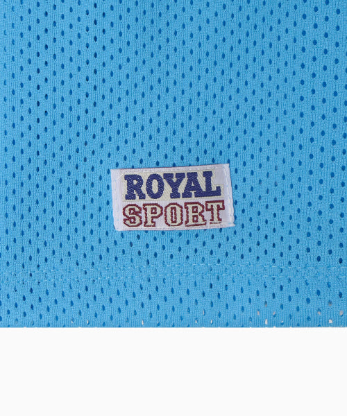 SPORTY MESH ROUND T SHIRT - 5 COLORS BLUE