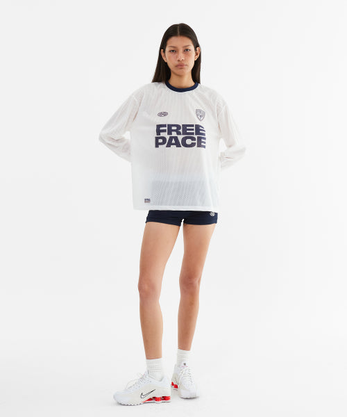 SPORTY MESH ROUND T SHIRT - 5 COLORS WHITE