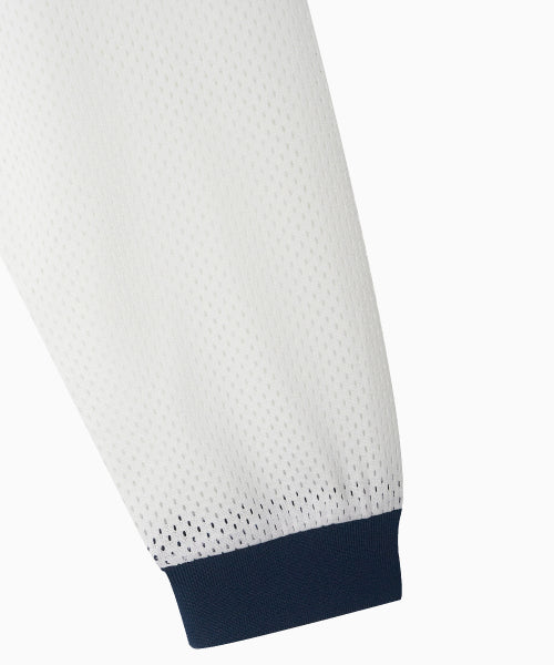 SPORTY MESH ROUND T SHIRT - 5 COLORS WHITE