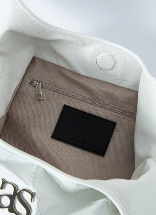ASON BECKY SHOULDER BAG - 2 COLORS WHITE