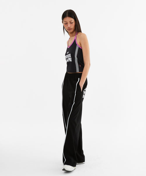 LINE POINT PIN TUCK COTTON PANTS - 3 COLORS BLACK