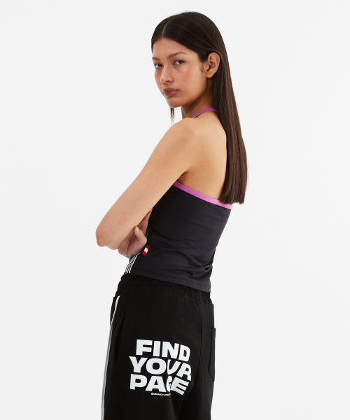 LINE POINT PIN TUCK COTTON PANTS - 3 COLORS BLACK