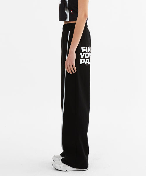 LINE POINT PIN TUCK COTTON PANTS - 3 COLORS BLACK