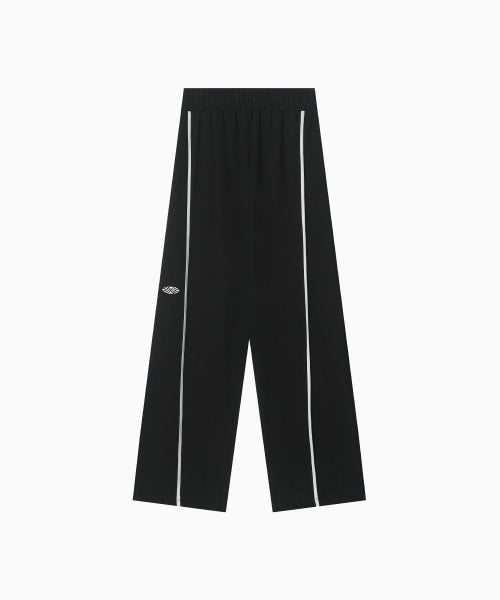 LINE POINT PIN TUCK COTTON PANTS - 3 COLORS BLACK