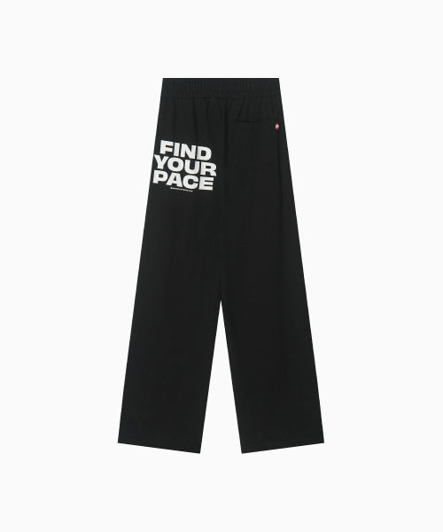 LINE POINT PIN TUCK COTTON PANTS - 3 COLORS BLACK