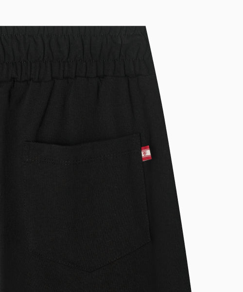LINE POINT PIN TUCK COTTON PANTS - 3 COLORS BLACK