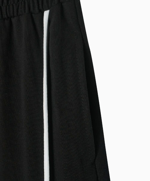 LINE POINT PIN TUCK COTTON PANTS - 3 COLORS BLACK