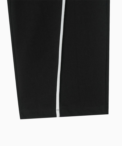 LINE POINT PIN TUCK COTTON PANTS - 3 COLORS BLACK