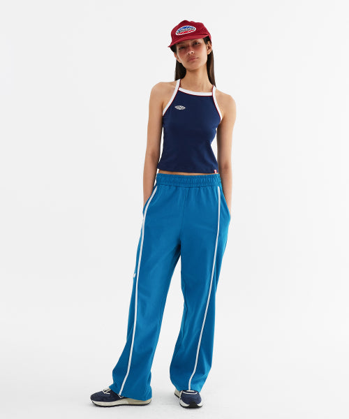 LINE POINT PIN TUCK COTTON PANTS - 3 COLORS BLUE