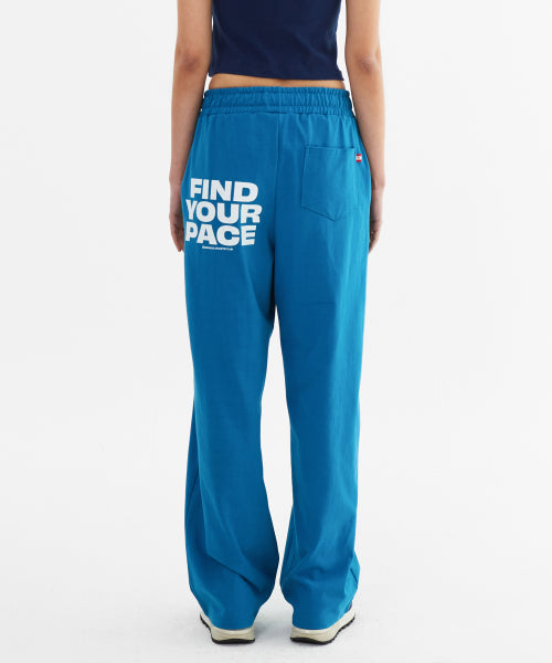 LINE POINT PIN TUCK COTTON PANTS - 3 COLORS BLUE