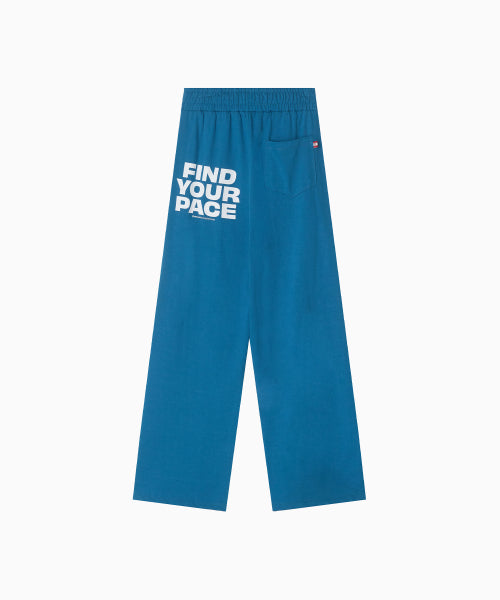 LINE POINT PIN TUCK COTTON PANTS - 3 COLORS BLUE