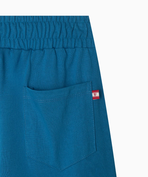 LINE POINT PIN TUCK COTTON PANTS - 3 COLORS BLUE