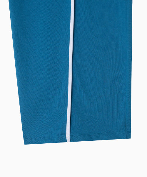 LINE POINT PIN TUCK COTTON PANTS - 3 COLORS BLUE