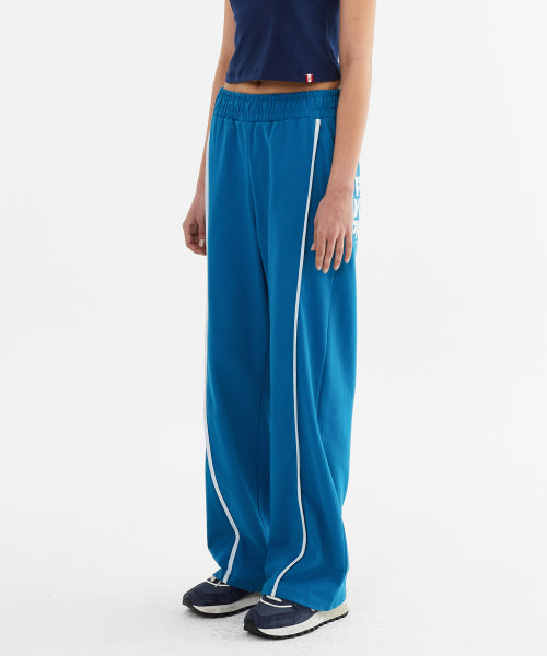 LINE POINT PIN TUCK COTTON PANTS - 3 COLORS BLUE