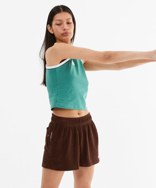 MNS TERRY SHORT PANTS - 3 COLORS BROWN