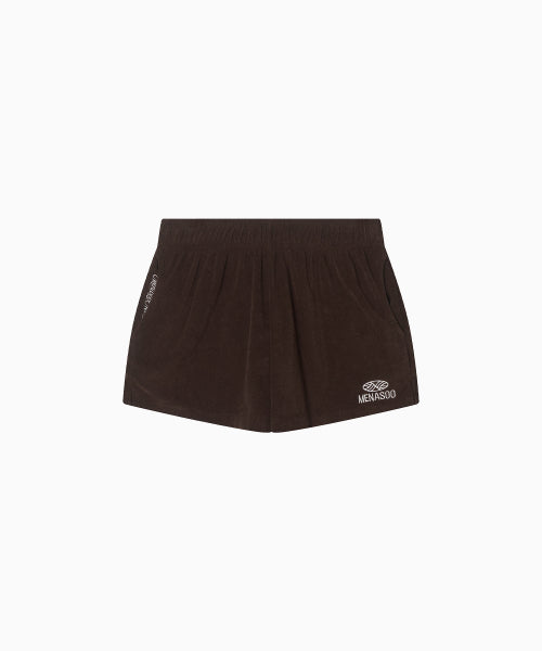 MNS TERRY SHORT PANTS - 3 COLORS BROWN