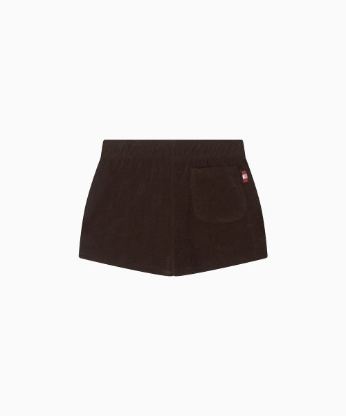 MNS TERRY SHORT PANTS - 3 COLORS BROWN