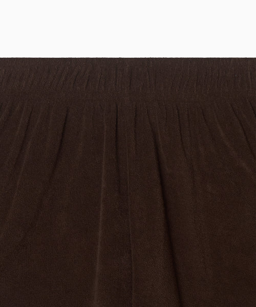 MNS TERRY SHORT PANTS - 3 COLORS BROWN