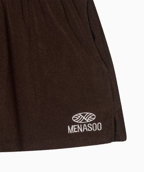MNS TERRY SHORT PANTS - 3 COLORS BROWN