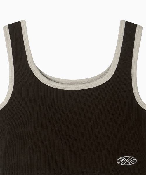 MNS SPAN COLORBINDING TOP - 4 COLORS BROWN