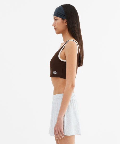 MNS SPAN COLORBINDING TOP - 4 COLORS BROWN