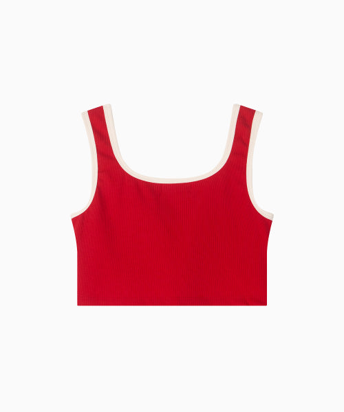 MNS SPAN COLORBINDING TOP - 4 COLORS RED