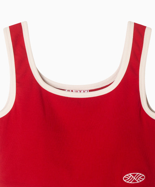 MNS SPAN COLORBINDING TOP - 4 COLORS RED